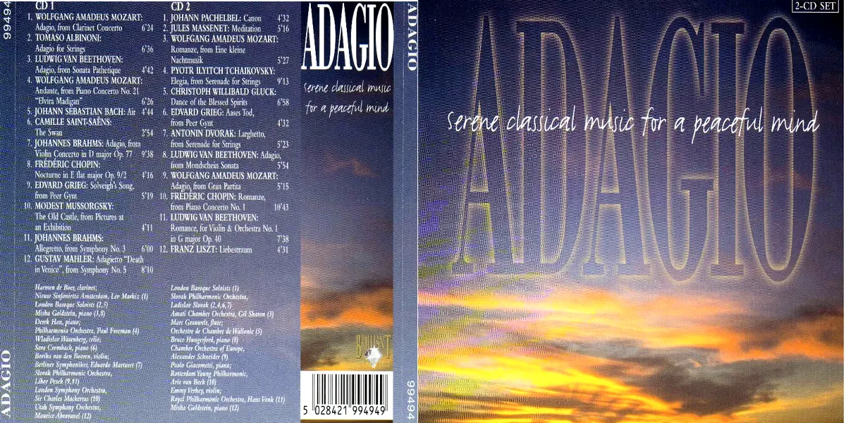 Adagio - Serene Classical Music For A Peaceful Mind (2003 Brilliant Classics).webp