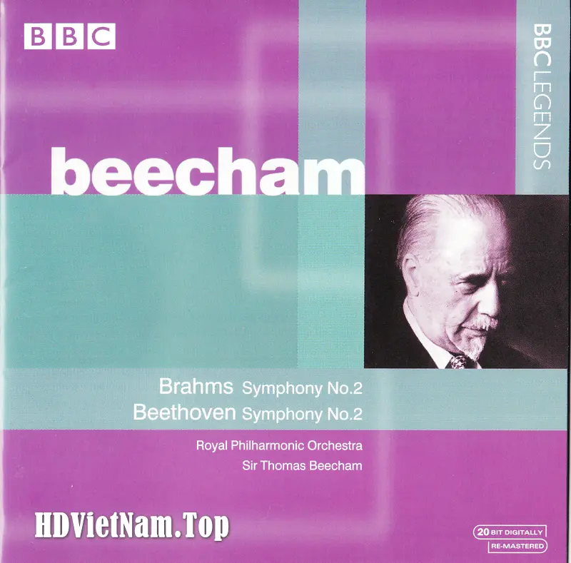 Beecham - Brahms Symphony No.2 & Beethoven Symphony No.2 - FLAC .webp