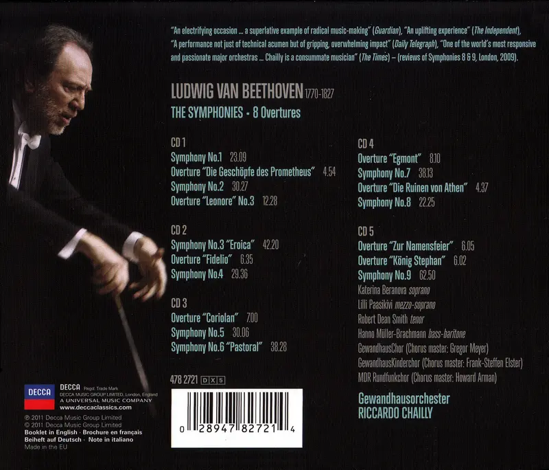 Beethoven - Complete Symphonies (Riccardo Chailly) - 4CD - FLAC.webp