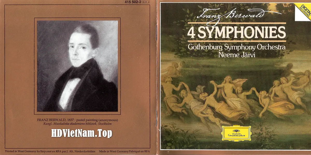 Berwald Franz (1796-1868) - 4 Symphonies, Gothenburg SO, Neeme Jarvi (1985).webp